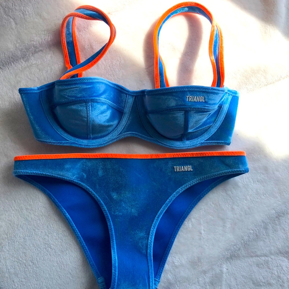 Triangl Neoprene Bikini With Matching Backpack